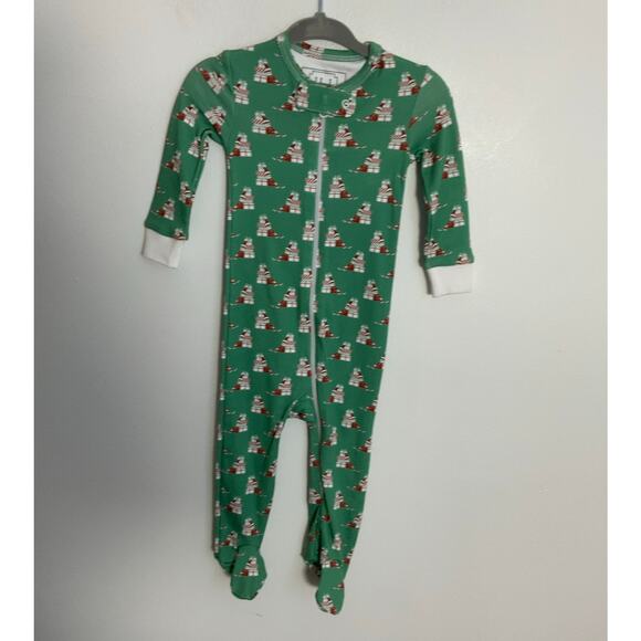 Lila + Hayes Santa's Helper Pajamas‎ size 6-9mo NWT - Picture 1 of 4